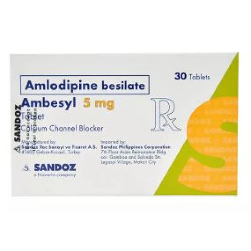 Ambesyl (AMLODIPINE AS BESILATE) 5Mg Tablet, x 1's