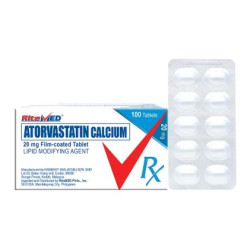 ATORVASTATIN (AS CALCIUM) 20mgTablet – Ritemed, x 1's
