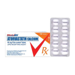 ATORVASTATIN (AS CALCIUM) 40mgTablet – Ritemed, x 1's