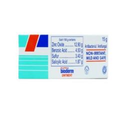 Bioderm Fliptop 15 g Ointment  (ZINC OXIDE + BENZOIC ACID + SULFUR + SALICYLIC ACID) Bioderm Fliptop 15 g Ointment  (ZINC OXIDE + BENZOIC ACID + SULFUR + SALICYLIC ACID)