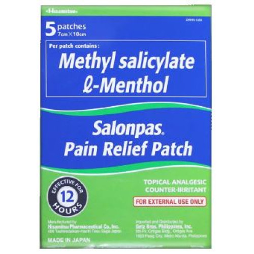 Salonpas Pain Relief Patch, x 5's