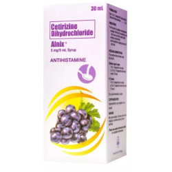 Alnix (CETIRIZINE DIHYDROCHLORIDE) 5mg/5mL  Syrup, 30mL Alnix (CETIRIZINE DIHYDROCHLORIDE) 5mg/5mL  Syrup, 30mL