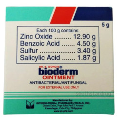 Bioderm Fliptop 5 g Ointment  (ZINC OXIDE + BENZOIC ACID + SULFUR + SALICYLIC ACID) Bioderm Fliptop 5 g Ointment  (ZINC OXIDE + BENZOIC ACID + SULFUR + SALICYLIC ACID)